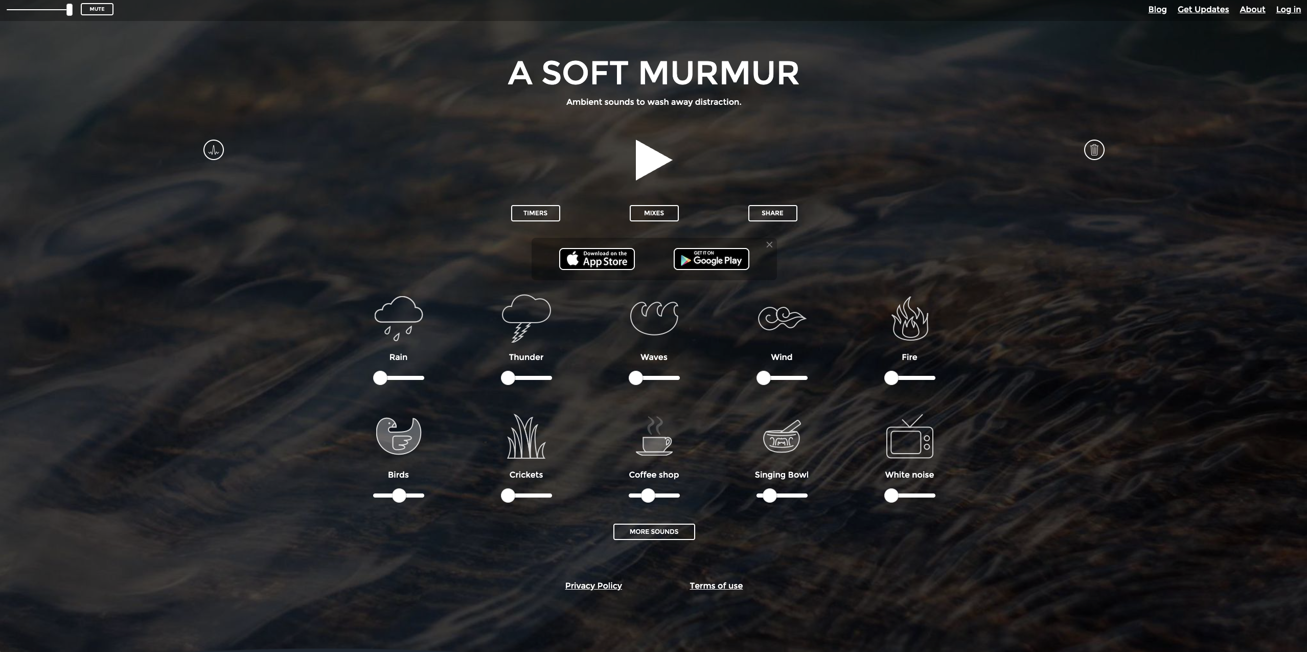 Lluvia, café y olas para tu cerebro