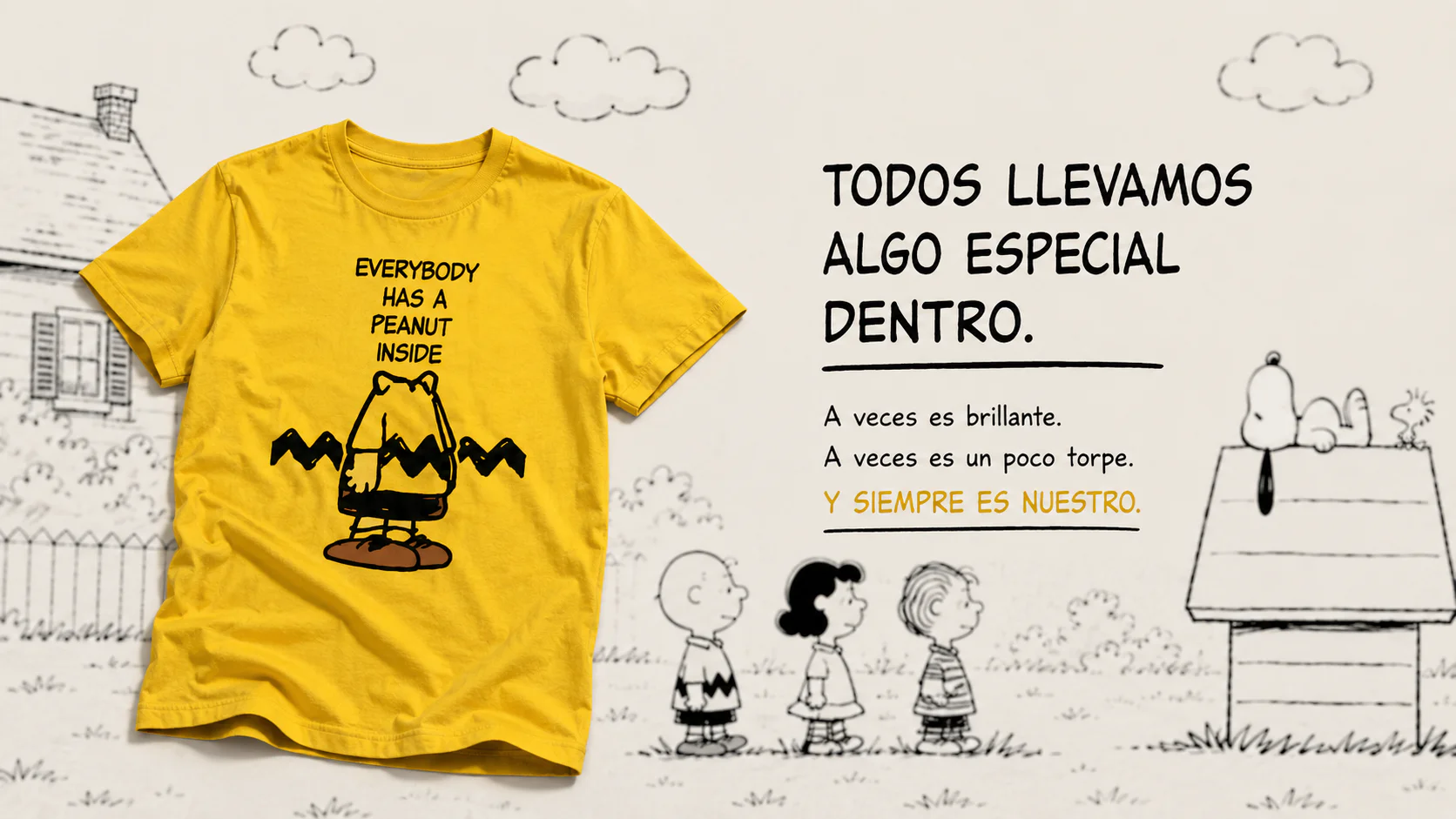 La camiseta que abraza nuestros tropiezos