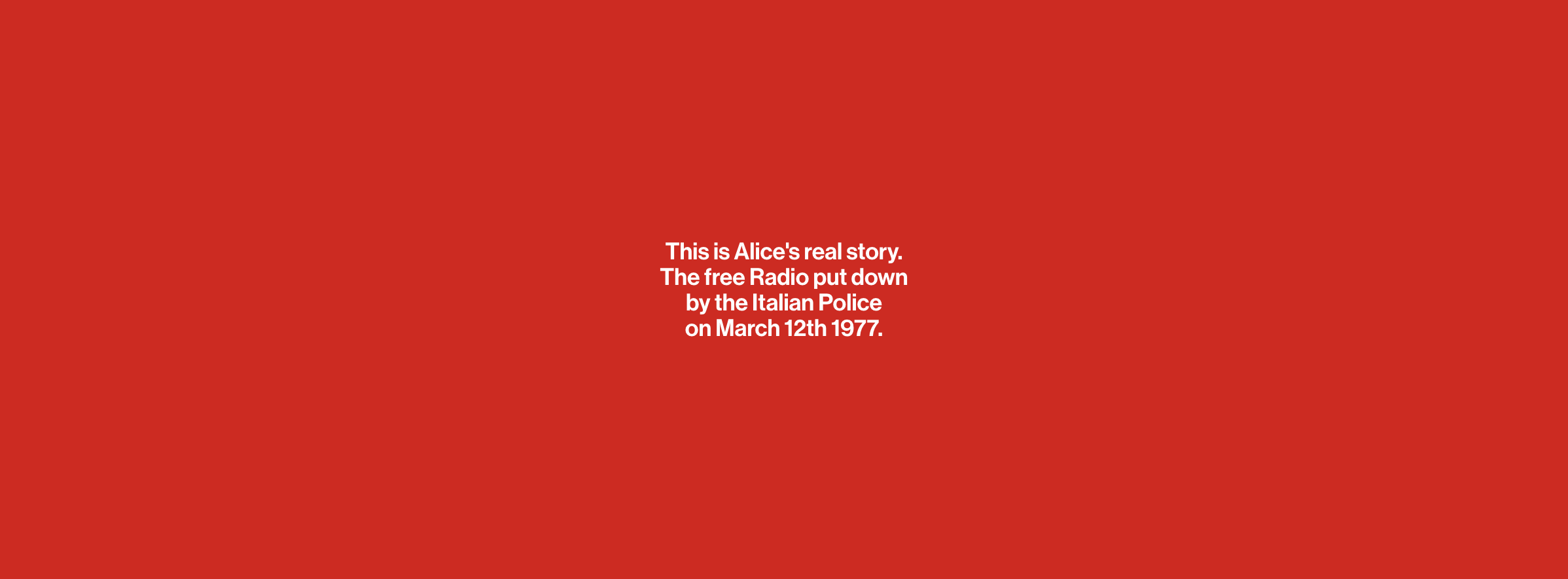 Cuando la policía apagó la radio