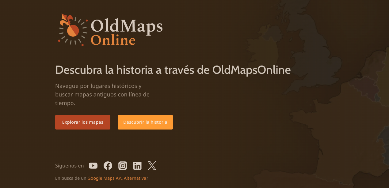 Cartografía vintage en alta resolución